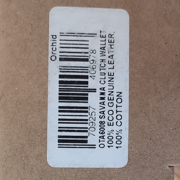 NWT Old Trend Genuine Leather "Snapper Clutch" in Orchid - Picture 12 of 12